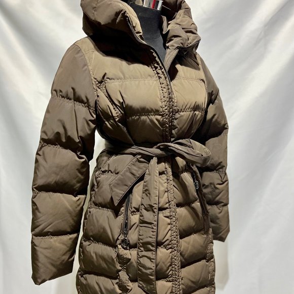 New Duck Down Flash Geo Super Warm Winter Coat & Puffer Jacket Large in Tan - Picture 4 of 14